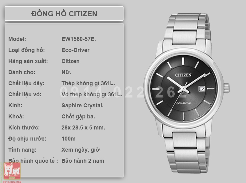 bunshop.vn|citizen eco-drive ew1560-57 chính hãng