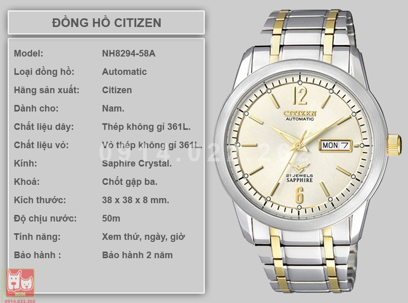 bunshop.vn|citizen nam nh8294-58a 