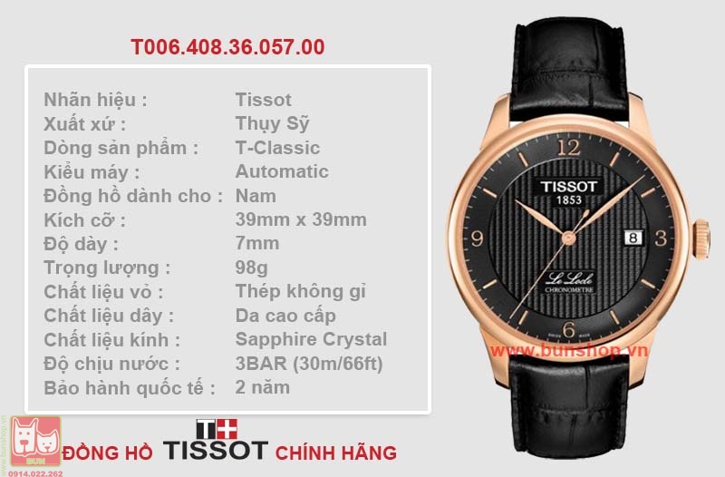 bunshop.vn|tissot nam t006.408.36.057.00