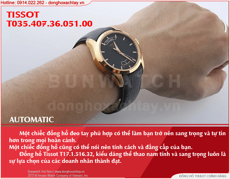 đồng hồ tissot chính hãng t035.407.36.051.00