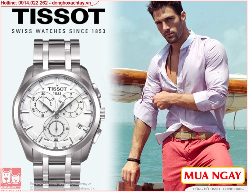 donghoxachtay.vn|đồng hồ nam tissot t035.617.11.031.00 chính hãng