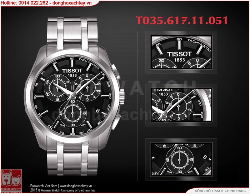 donghoxachtay.vn|đồng hồ nam tissot t035.617.11.051.00