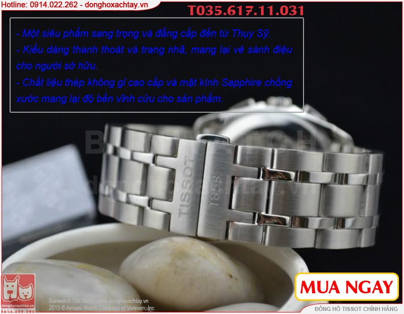 donghoxachtay.vn|đồng hồ tissot chính hãng t035.617.11.031.00