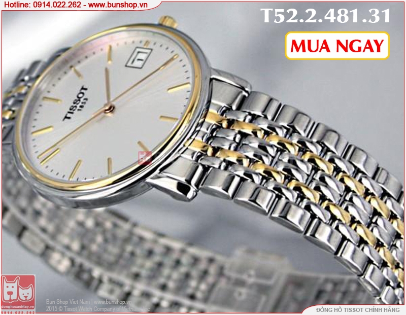 donghoxachtay.vn|đồng hồ tissot chính hãng t52.481.31 