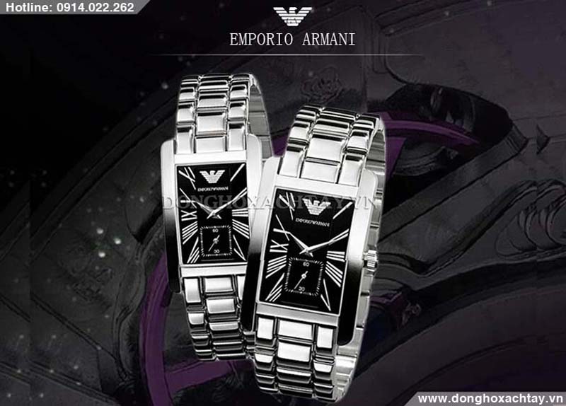 đồng hồ đôi armani ar0156 ar0157 chính hãng