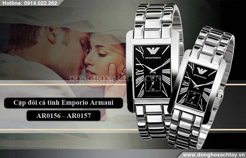 đồng hồ đôi armani ar0156 ar0157 rẻ nhất
