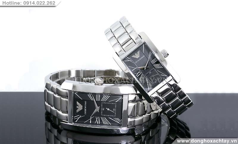 đồng hồ đôi chính hãng armani ar0156 ar0157