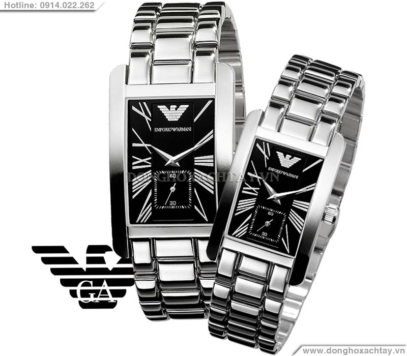 đồng hồ nam nữ armani ar0156 ar0157