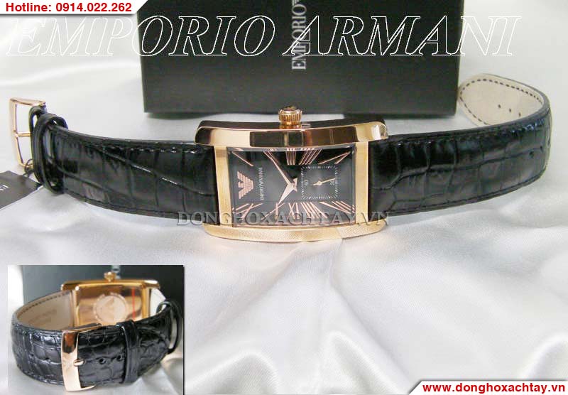 Đồng hồ dây da nữ Armani AR0169