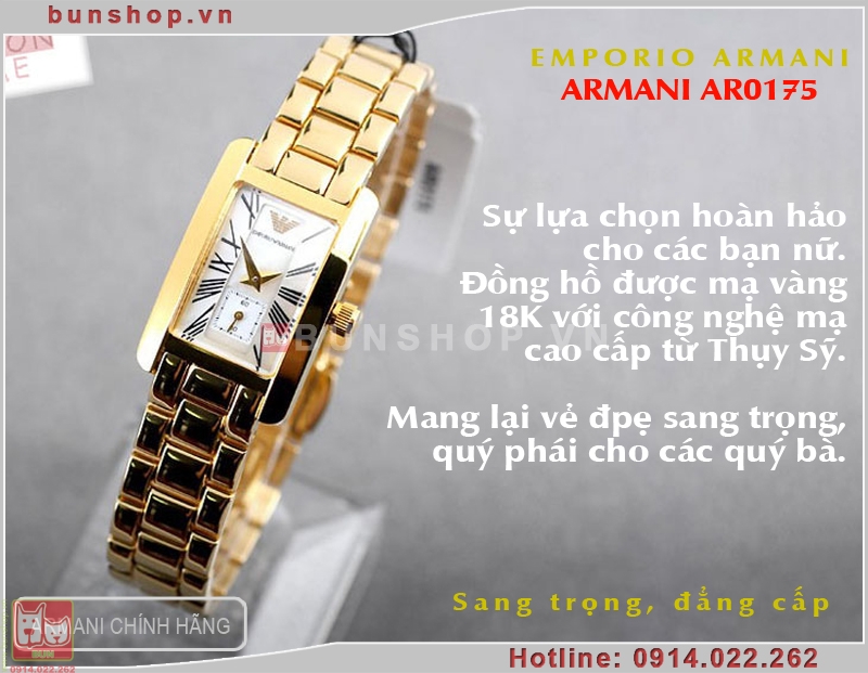 bunshop.vn|đồng hồ armani ar0175 chính hãng italia