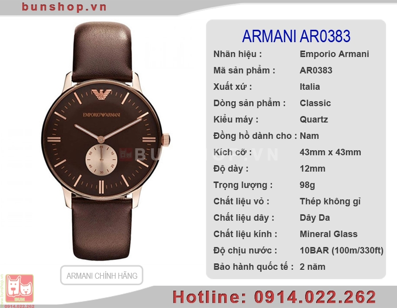 bunshop.vn|đồng hồ armani ar0383
