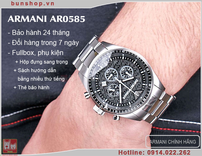 bunshop.vn|đồng hồ armani ar0585 chính hãng dành cho nam