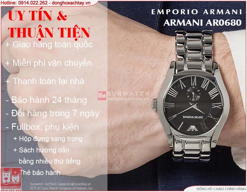 donghoxachtay.vn|đồng hồ armani ar0680
