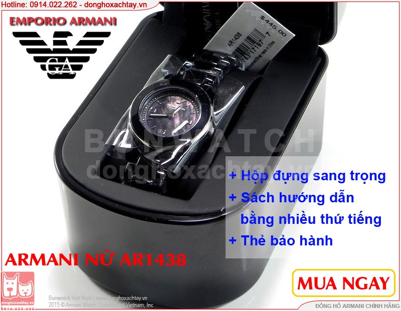 donghoxachtay.vn|đồng hồ armani nữ ar1438