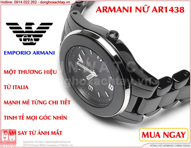 donghoxachtay.vn|đồng hồ armani nữ chính hãng ar1438