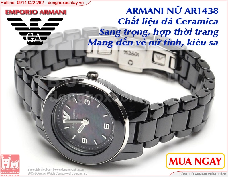 donghoxachtay.vn|đồng hồ đá armani ar1438