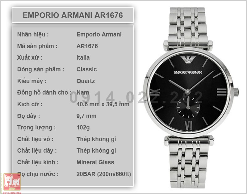 bunshop.vn|đồng hồ giá rẻ armani ar1676