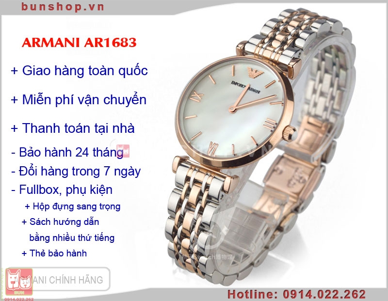 bunshop.vn|đồng hồ armani ar1683 giá rẻ