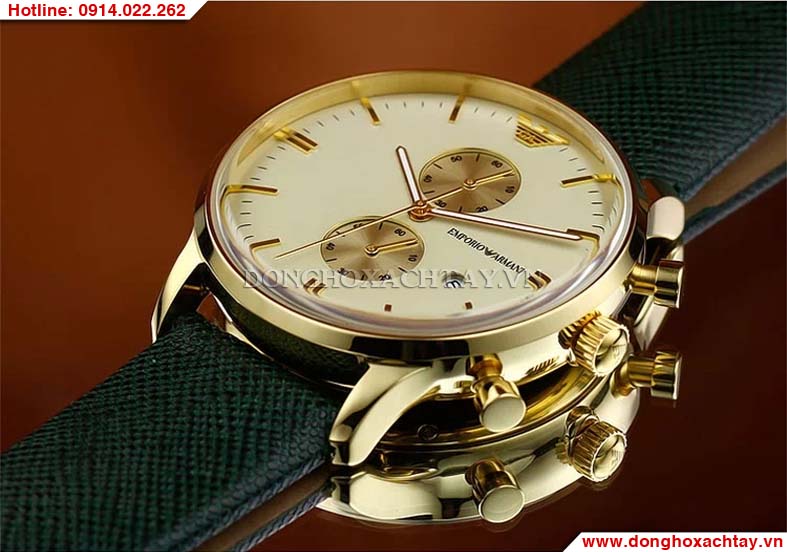 Đồng hồ dây da nam Armani AR1722