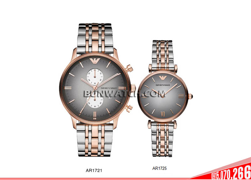 đồng hồ đôi armani ar1721 ar1725