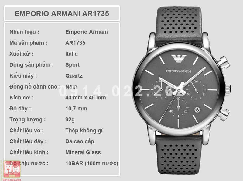 bunshop.vn|armani nam ar1735