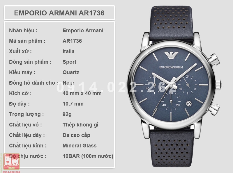 bunshop.vn|armani nam ar1736
