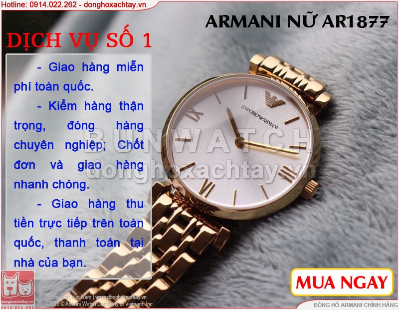 donghoxachtay.vn|đồng hồ armani chính hãng ar1877