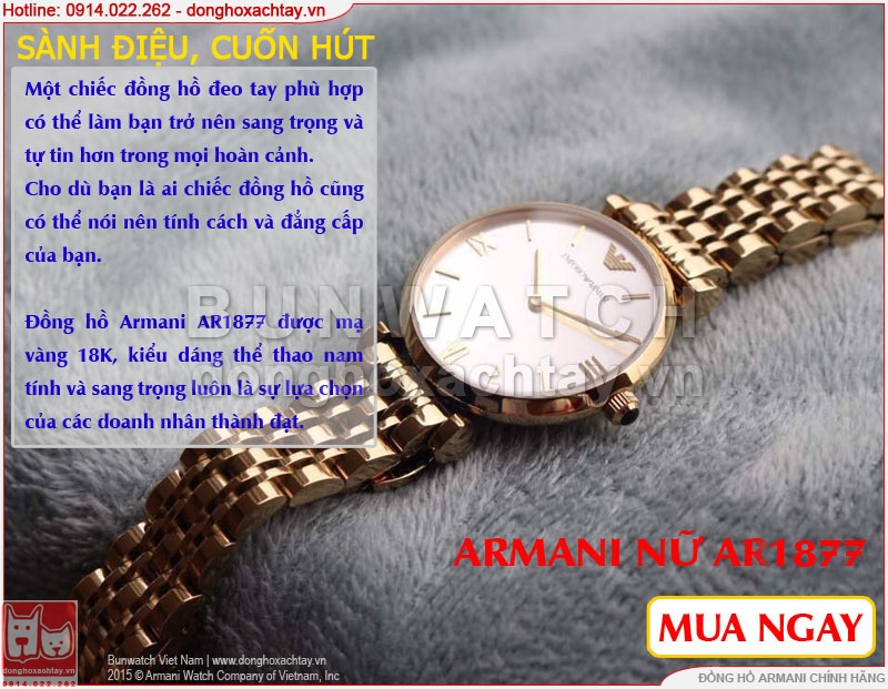 donghoxachtay.vn|đồng hồ nữ armani ar1877