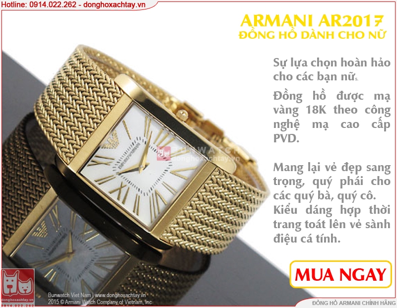 donghoxachtay.vn|đồng hồ armani ar2017