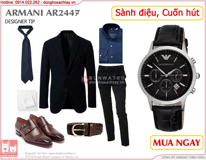 donghoxachtay.vn|đồng hồ armani ar2447