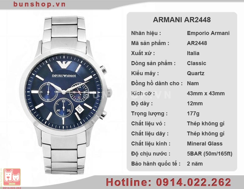 bunshop.vn|đồng hồ armani chính hãng ar2448