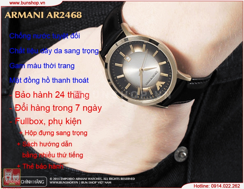 bunshop.vn|đồng hồ nam armani ar2468