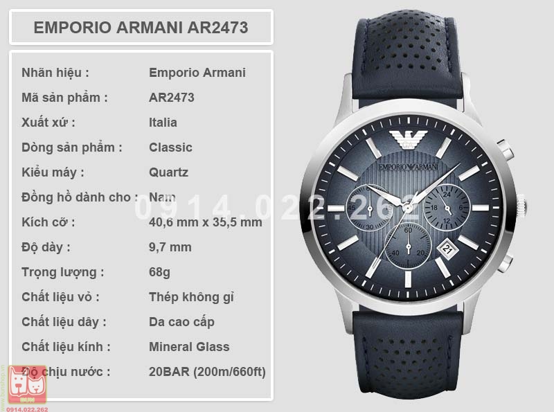 bunshop.vn|armani nam ar2473