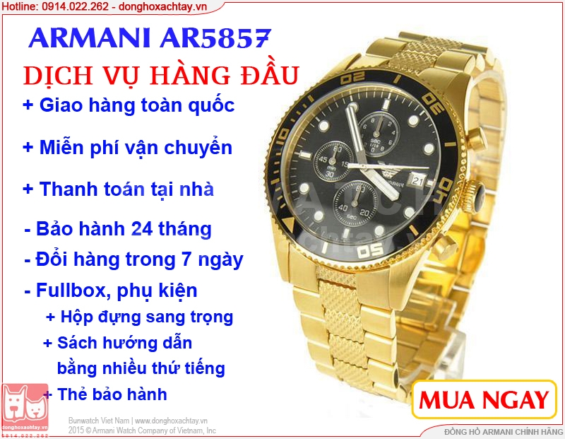 donghoxachtay.vn|đồng hồ chính hãng armani ar5857