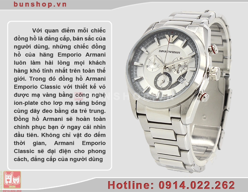 bunshop.vn|đồng hồ armani chính hãng ar6036