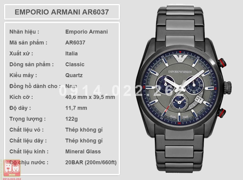 bunshop.vn|armani nam ar6037