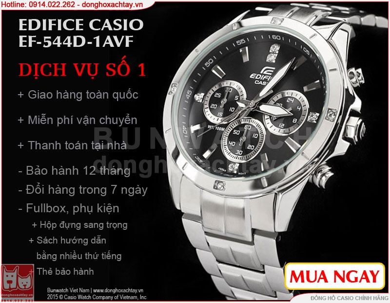 donghoxachtay.vn|casio chính hãng ef-544d-1av