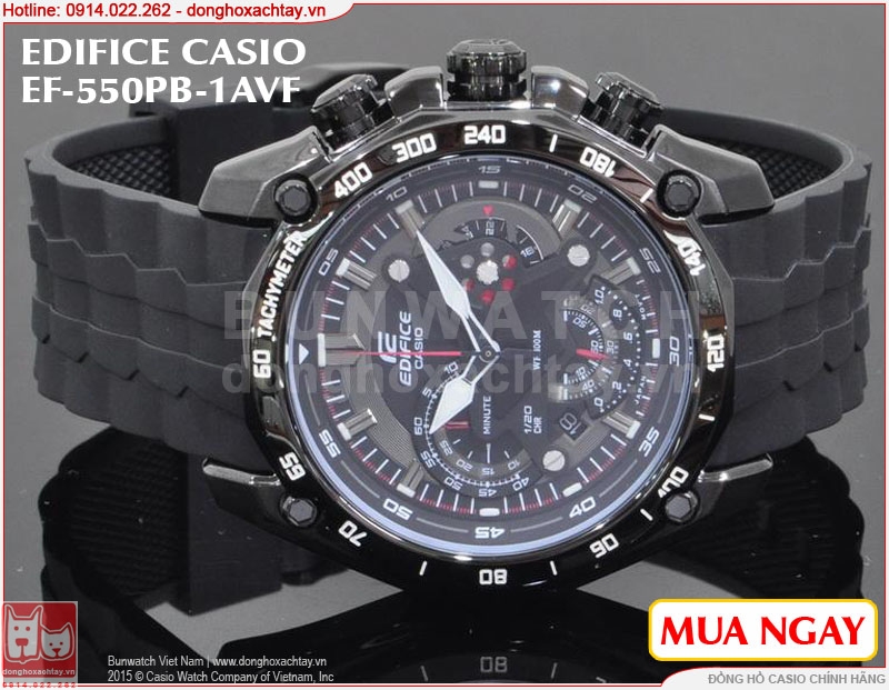 donghoxachtay.vn|đồng hồ casio chính hãng ef-550pb-1av