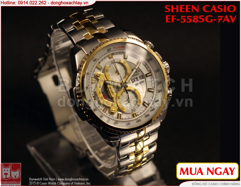 donghoxachtay.vn|đồng hồ casio chính hãng ef-558sg-7av
