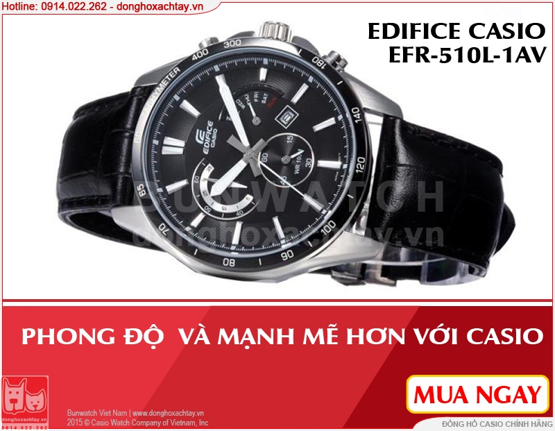 donghoxachtay.vn|đồng hồ casio chính hãng efr-510l-1av