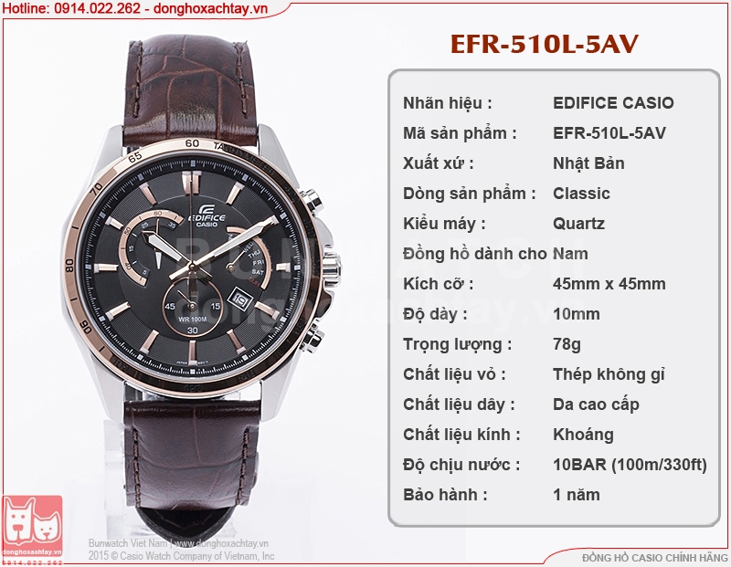 donghoxachtay.vn|efr-510l-5av chính hãng