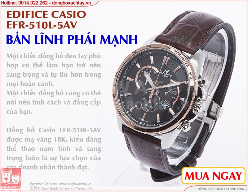 donghoxachtay.vn|đồng hồ casio efr-510l-5av chính hãng