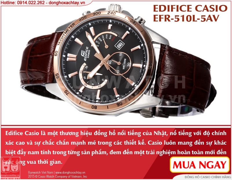 donghoxachtay.vn|đồng hồ nam casio efr-510l-5av