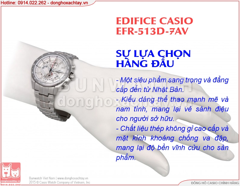 donghoxachtay.vn|đồng hồ casio efr-513d-7av chính hãng