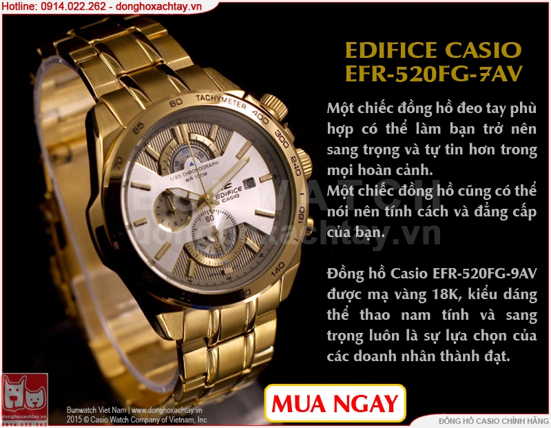 donfhoxachtay.vn|đồng hồ casio efr-520fg-7av chính hãng