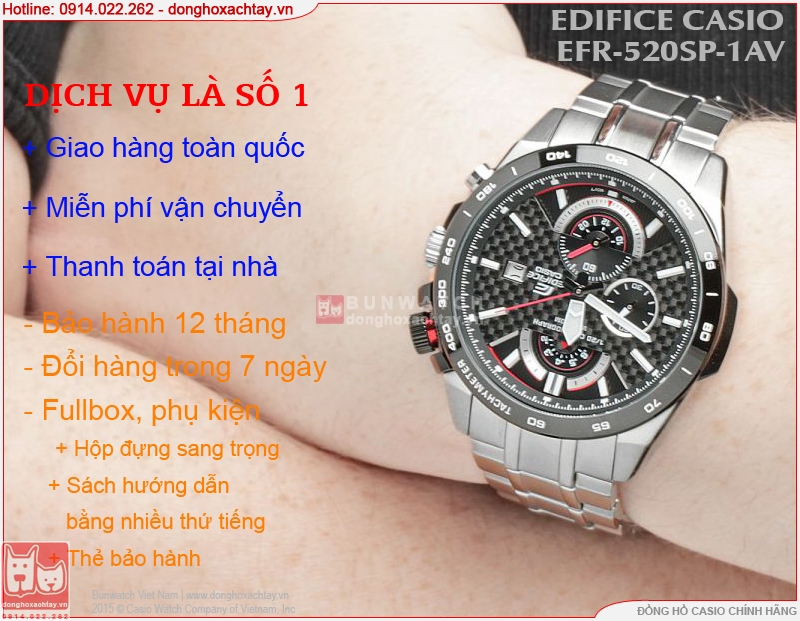 donghoxachtay.vn|efr-520sp-1av chính hãng