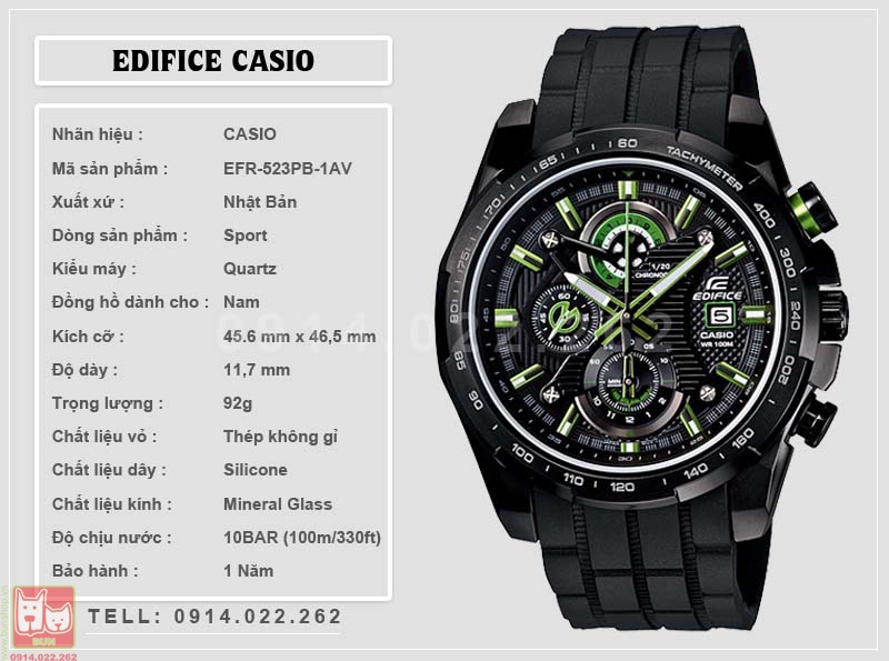bunshop.vn|casio nam efr-523pb-1av