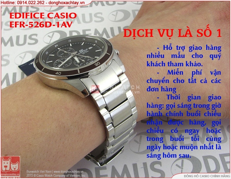 donghoxachtay.vn|casio chính hãng efr-526d-1av