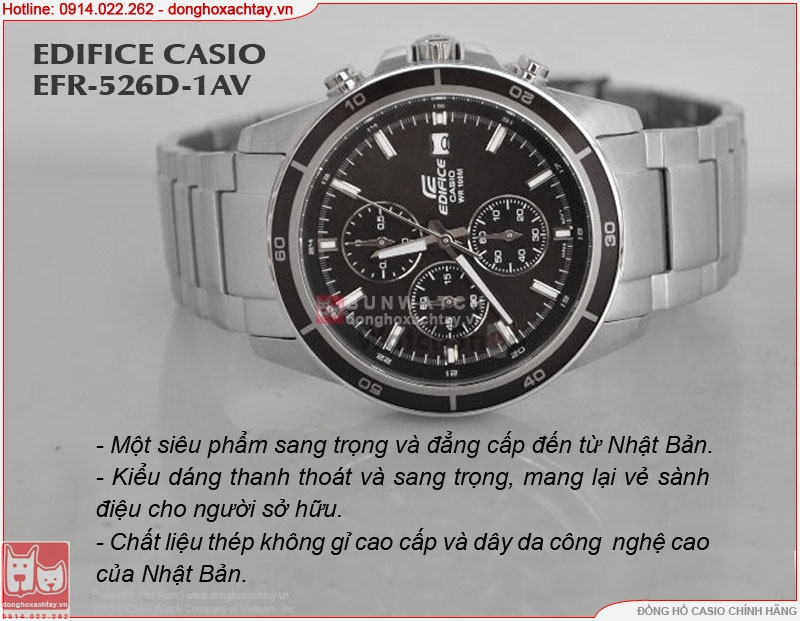 donghoxachtay.vn|casio efr-526d-1av chính hãng