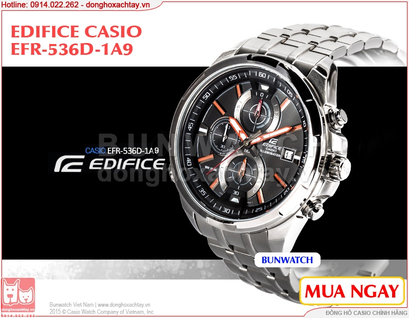 donghoxachtay.vn|đồng hồ chính hãng casio efr-536d-1a9
